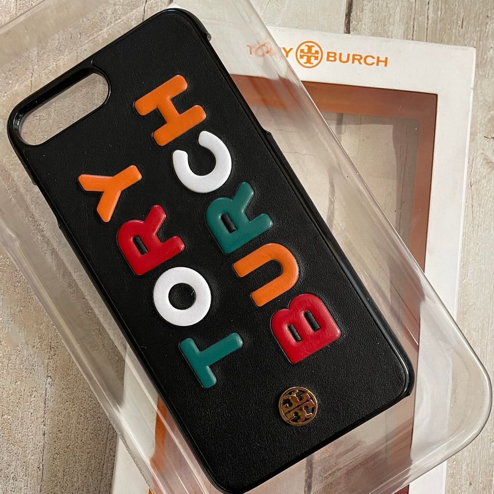 NIB/T~TORY BURCH~iPhone 7/8+ Hardshell "TORY BURCH" Phone Case